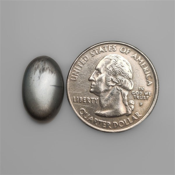 Dark Black Moonstone Cabochon Healing Stone