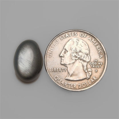Dark Black Moonstone Cabochon Healing Stone