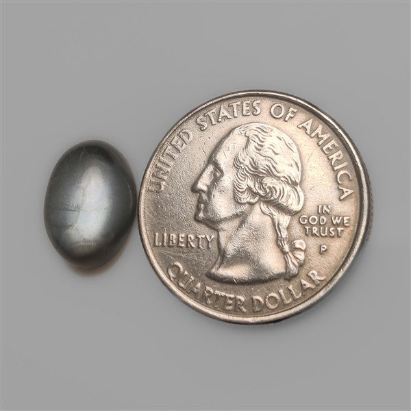 Dark Black Moonstone Cabochon Healing Stone