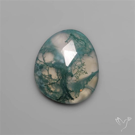 Rose Cut Moss Agate
