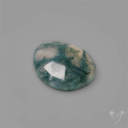 Rose Cut Moss Agate