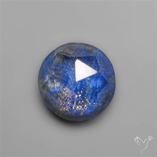 Rose Cut Himalayan Quartz With Lapis Lazuli Doublet