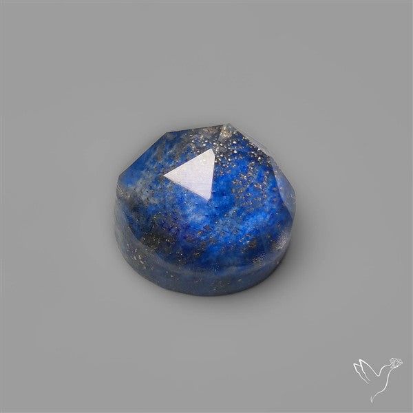Rose Cut Himalayan Quartz With Lapis Lazuli Doublet