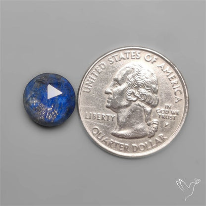 Rose Cut Himalayan Quartz With Lapis Lazuli Doublet
