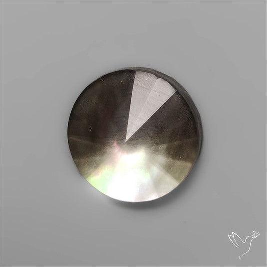 Step Cut Himalayan Quartz With Rainbow Black Mother Of Pearl Doublet