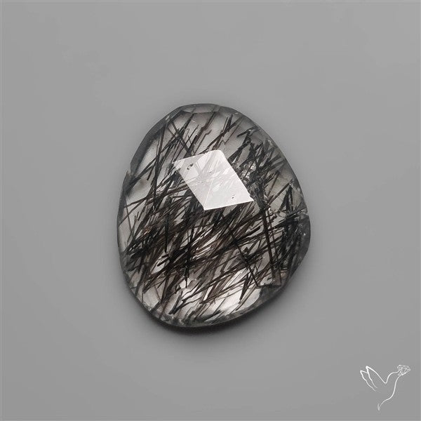 Rose Cut Black Rutile Quartz