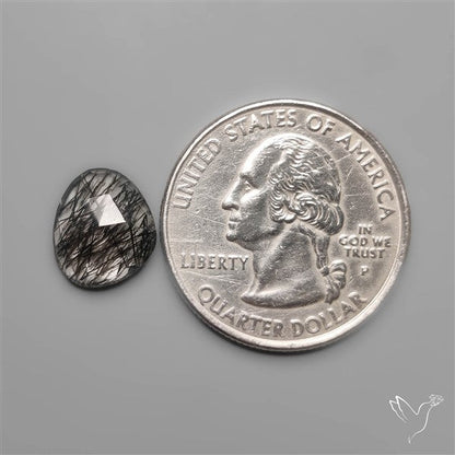 Rose Cut Black Rutile Quartz