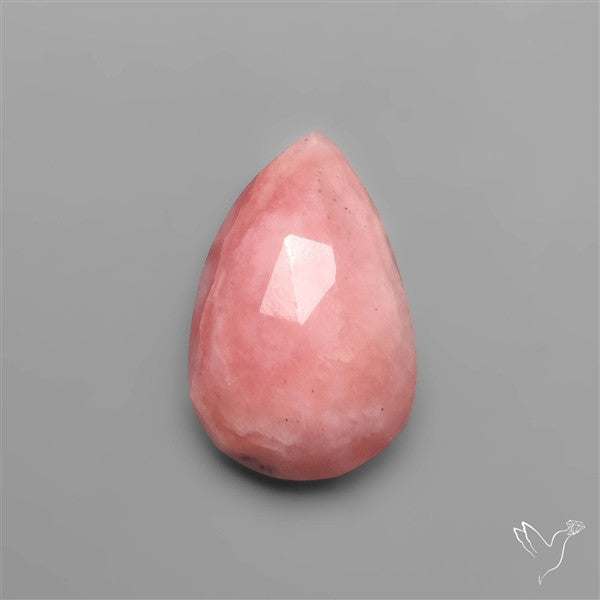 Rose Cut Deep Pink Peruvian Opal