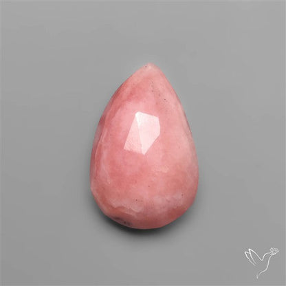 Rose Cut Deep Pink Peruvian Opal