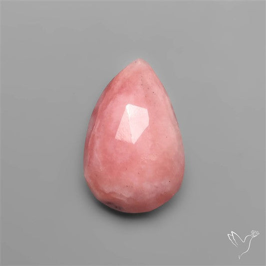 Rose Cut Deep Pink Peruvian Opal