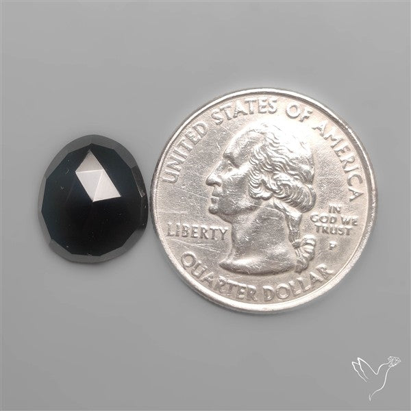 Rose Cut Black Spinel
