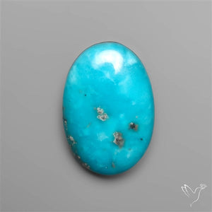 Morenci Turquoise Cabochon With Pyrite Inclusions