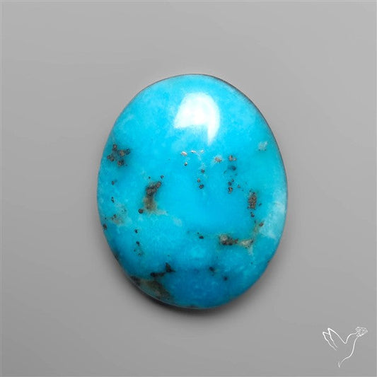 Morenci Turquoise Cabochon With Pyrite Inclusions