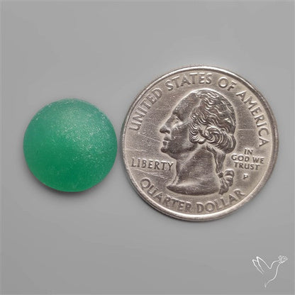 Matte Chrome Chalcedony Cabochon