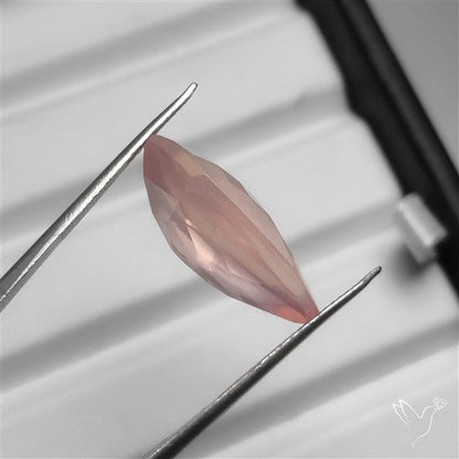 Checker Faceted Rose Quartz High Grade
