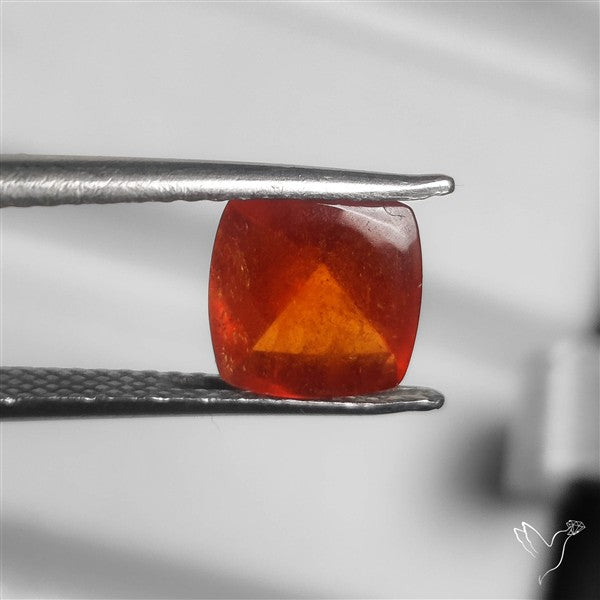 Rare Gem Mandarin Spessartite Garnet Sugarloaf Cut