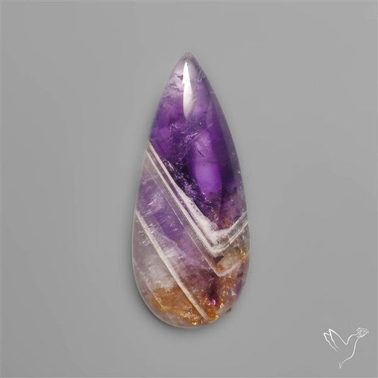 Chevron Amethyst Cabochon