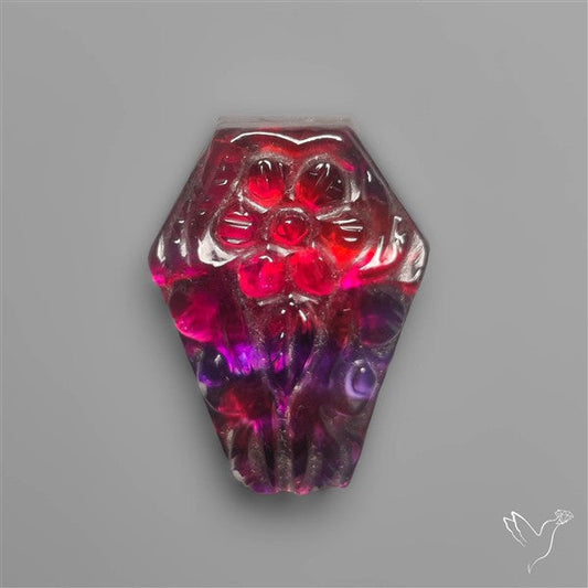 DIchroic Glass Mughal Carving Coffin Doublet