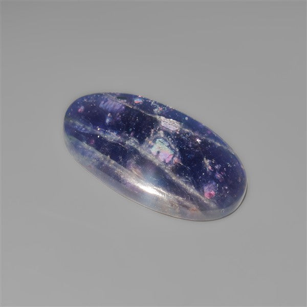 Bloodshot Iolite Sunstone Cabochon with Confetti