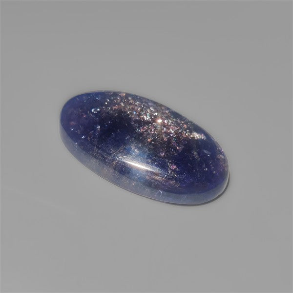Bloodshot Iolite Sunstone Cabochon with Confetti
