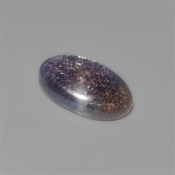 Bloodshot Iolite Sunstone Cabochon with Confetti