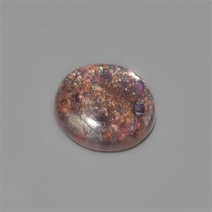 Bloodshot Iolite Sunstone Cabochon with Confetti