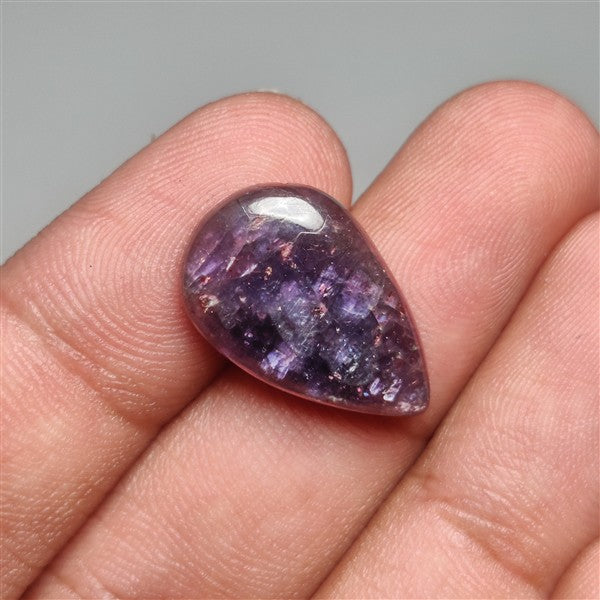 Bloodshot Iolite Sunstone Cabochon with Confetti