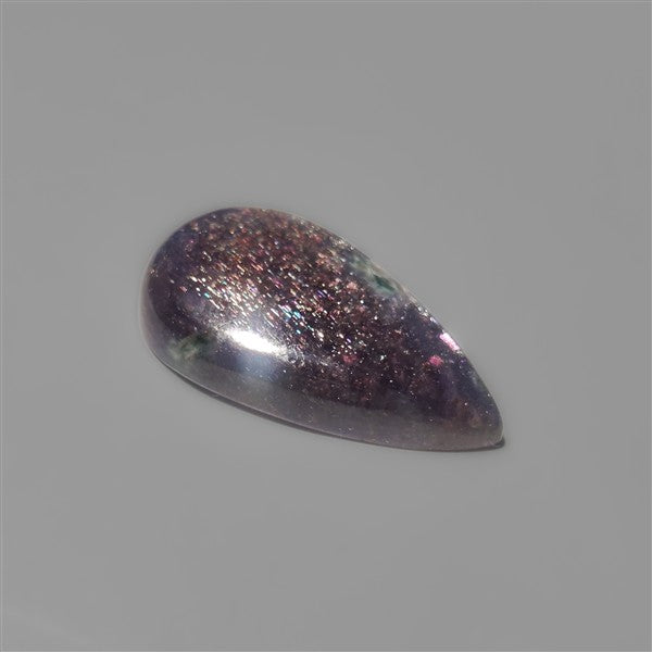 Bloodshot Iolite Sunstone Cabochon with Confetti