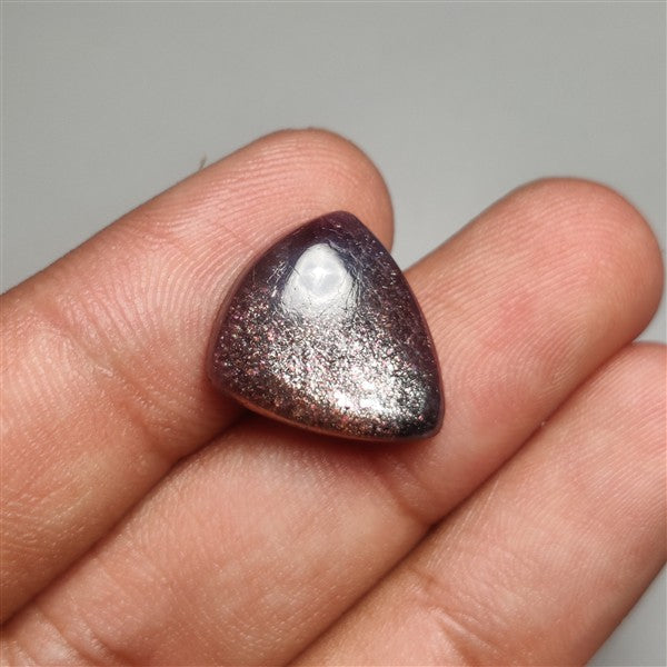 Bloodshot Iolite Sunstone Cabochon with Confetti