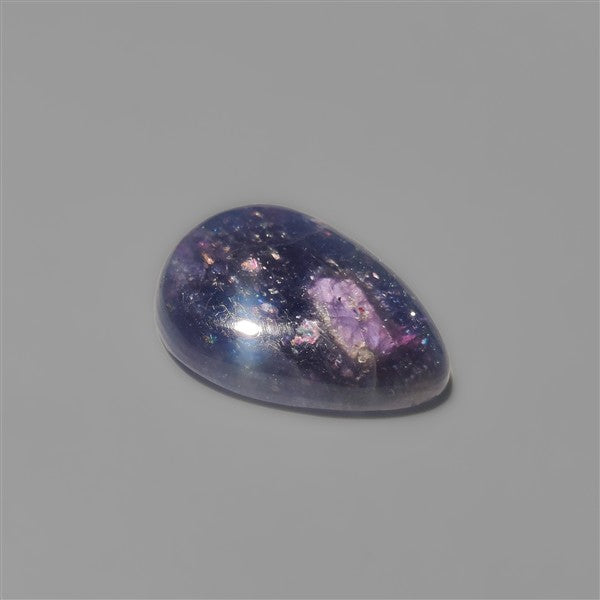 Bloodshot Iolite Sunstone Cabochon with Confetti