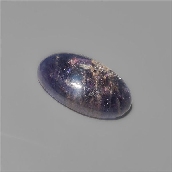Bloodshot Iolite Sunstone Cabochon with Confetti