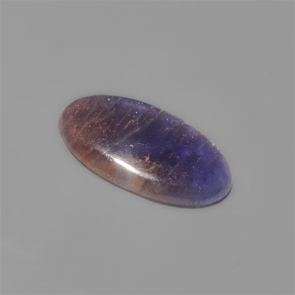 Bloodshot Iolite Sunstone Cabochon with Confetti