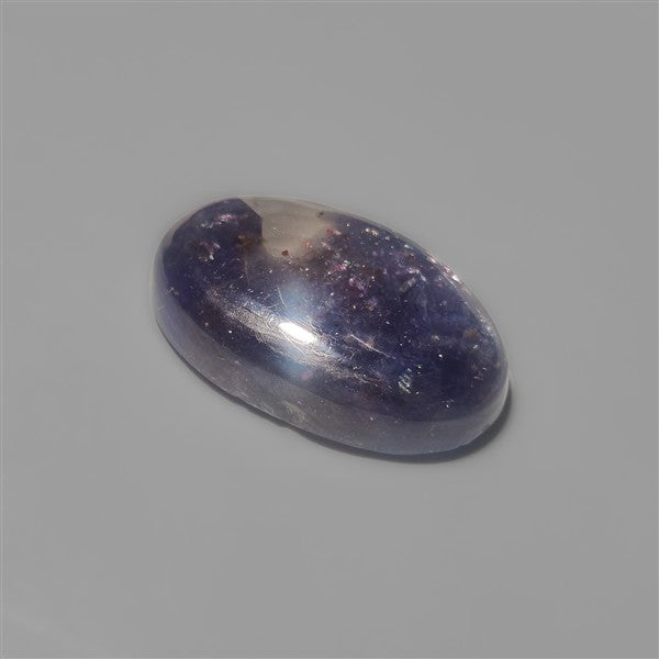 Bloodshot Iolite Sunstone Cabochon with Confetti