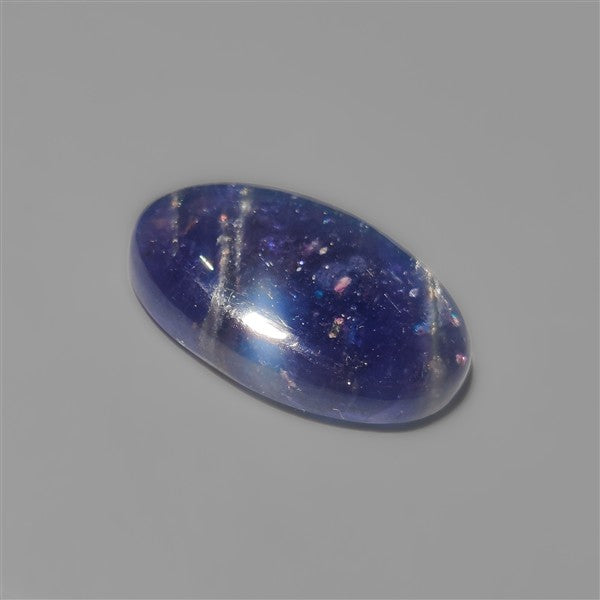 Bloodshot Iolite Sunstone Cabochon with Confetti