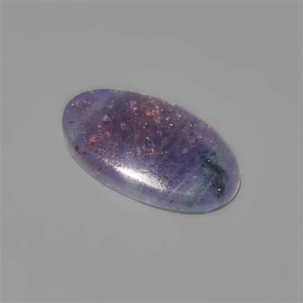 Bloodshot Iolite Sunstone Cabochon with Confetti