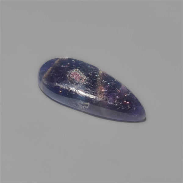 Bloodshot Iolite Sunstone Cabochon with Confetti