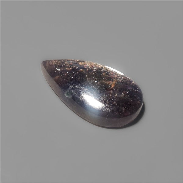 Bloodshot Iolite Sunstone Cabochon with Confetti