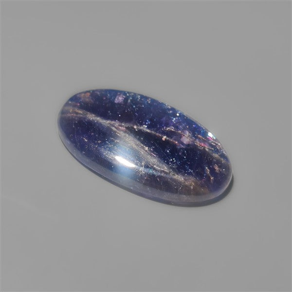 Bloodshot Iolite Sunstone Cabochon with Confetti