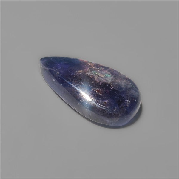 Bloodshot Iolite Sunstone Cabochon with Confetti