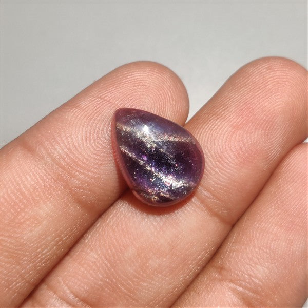 Bloodshot Iolite Sunstone Cabochon with Confetti