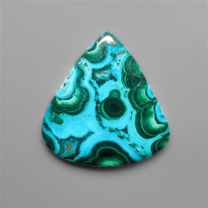 Chrysocolla In Malachite Cabochon