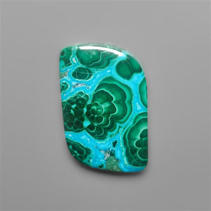 Chrysocolla In Malachite Cabochon