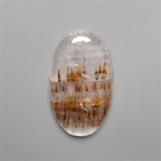 Cacoxenite in Quartz Cabochon