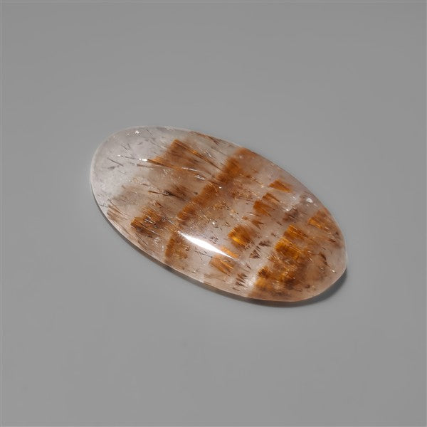 Cacoxenite in Quartz Cabochon