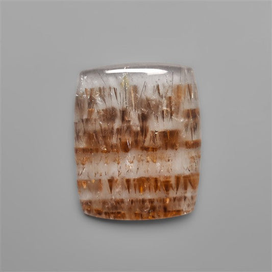 Cacoxenite in Quartz Cabochon