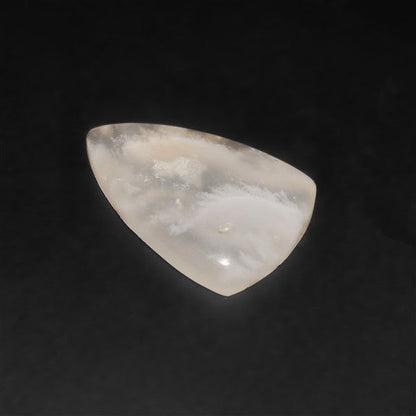 Stinking Water White Plume Agate Cabochon