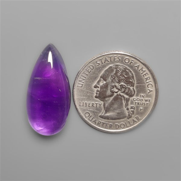 Gemmy Amethyst Cabochon Deep Natural Violet Color