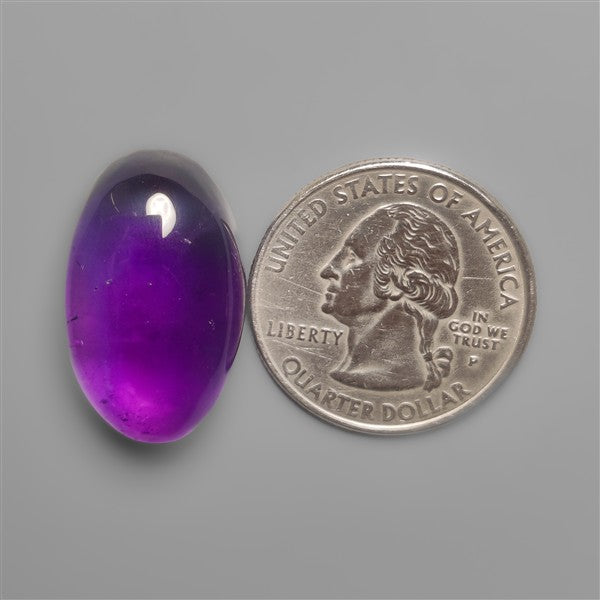 Gemmy Amethyst Cabochon Deep Natural Violet Color