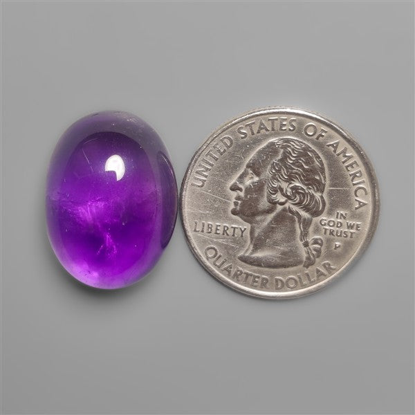 Gemmy Amethyst Cabochon Deep Natural Violet Color