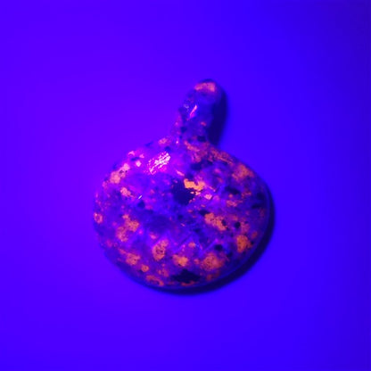 Yooperlite Jack-O-Lantern Carving (glows orange under UV Light)